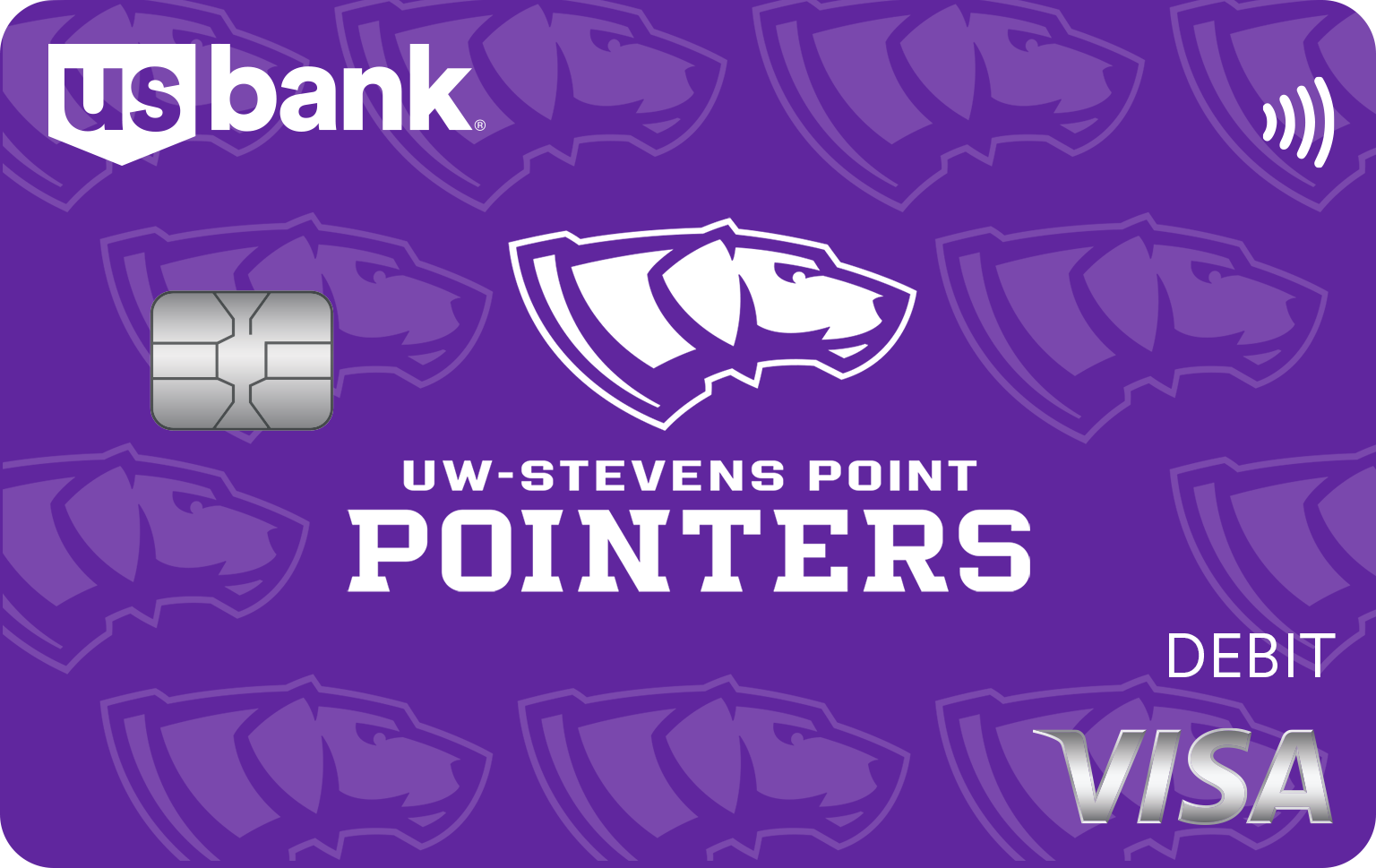Card 3. University of Wisconsin Stevens Point Visa debit card design.
