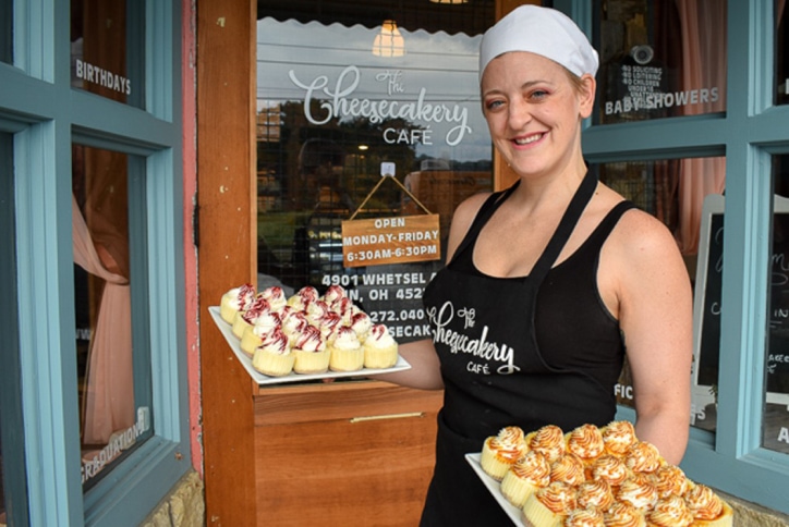 Photo of Liz Field, founder of The Cheesecakery